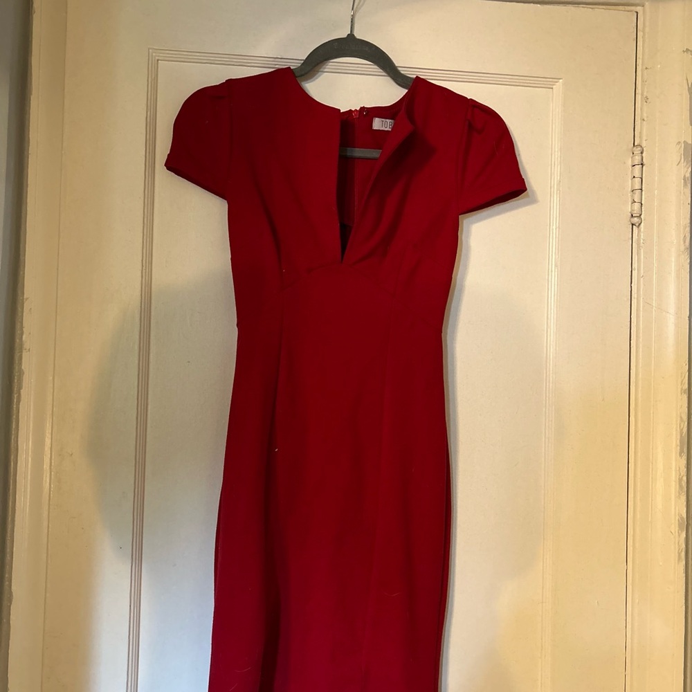 Tobi Vibrant Red Mini Dress